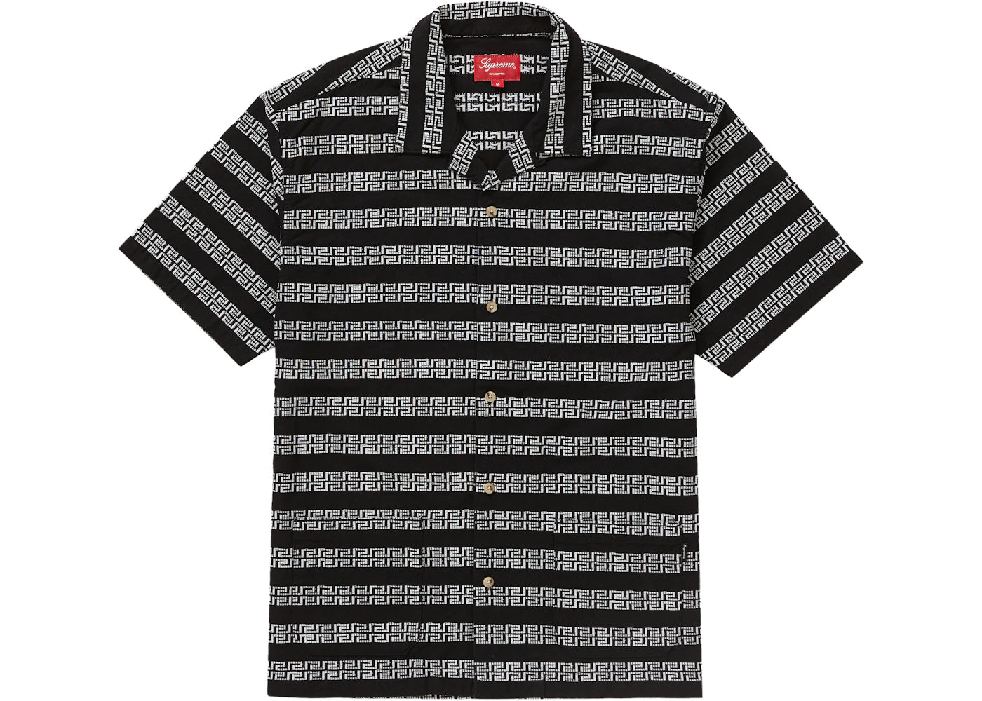 Supreme Key Stripe S/S Shirt Black