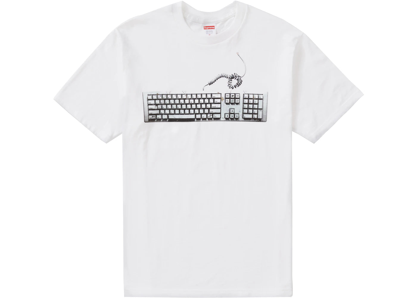 Supreme Keyboard Tee White