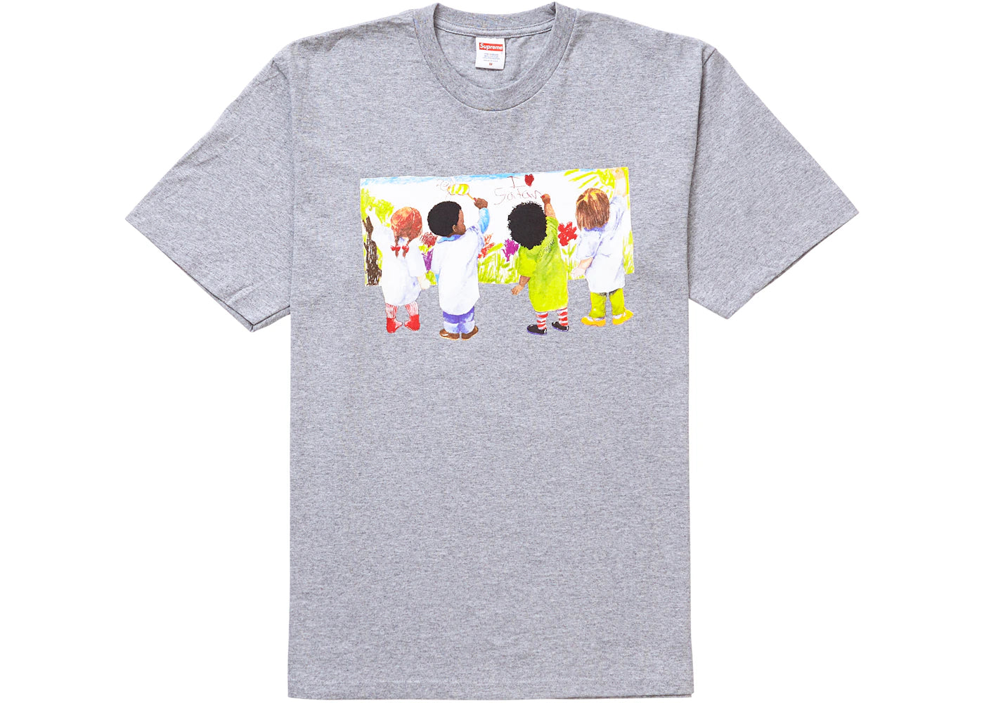 Supreme Kids Tee Heather Grey