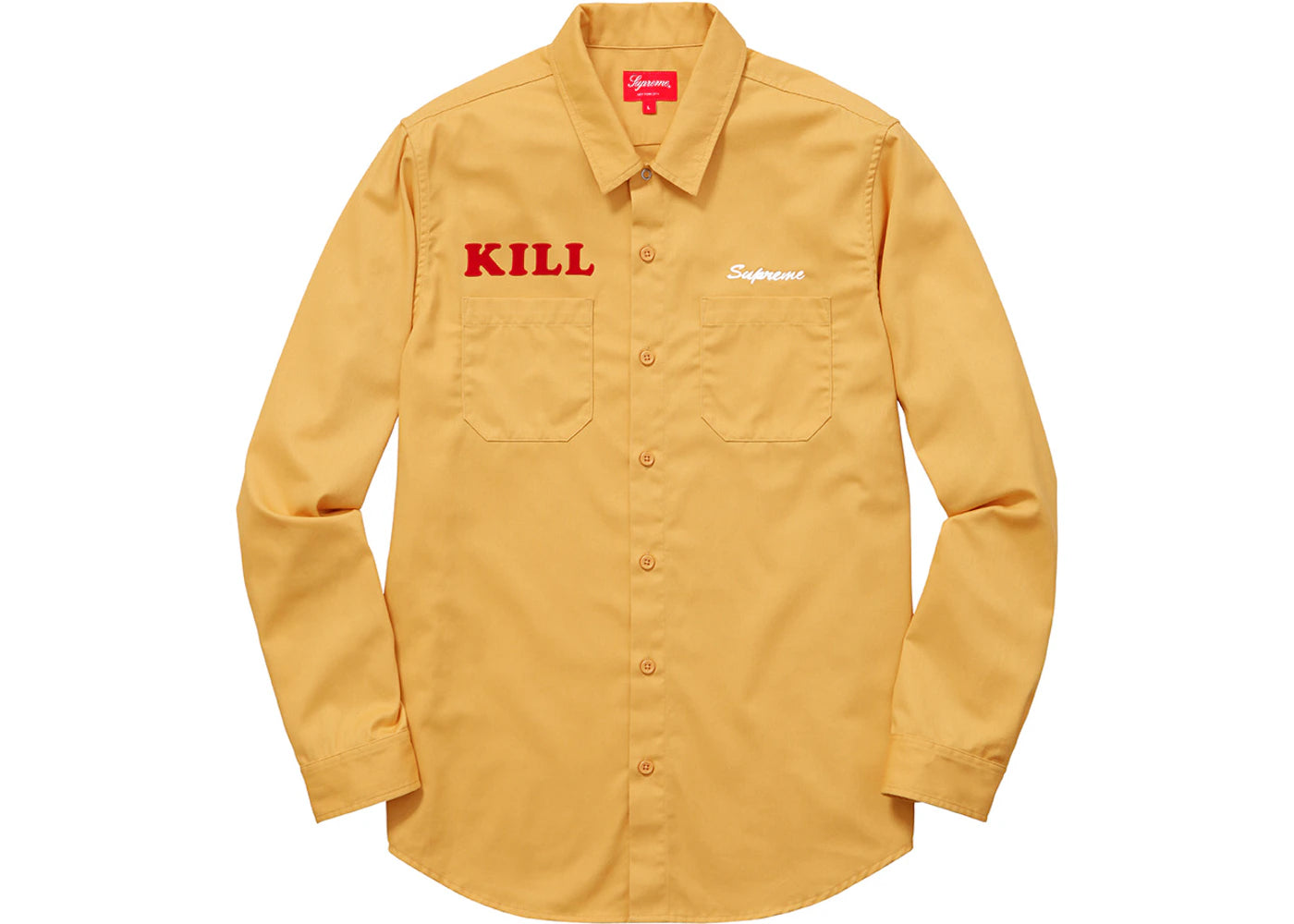 Supreme Kill Work Shirt Yellow