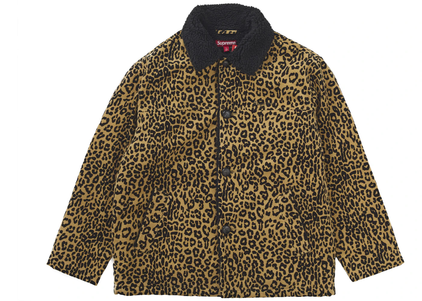 Supreme Kindermann Uncut Corduroy Car Coat Leopard