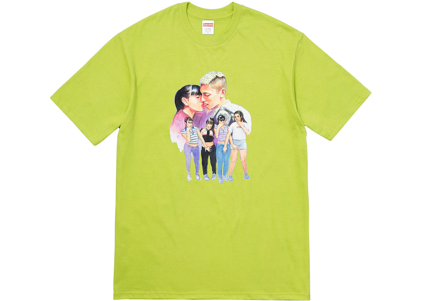 Supreme Kiss Tee Lime