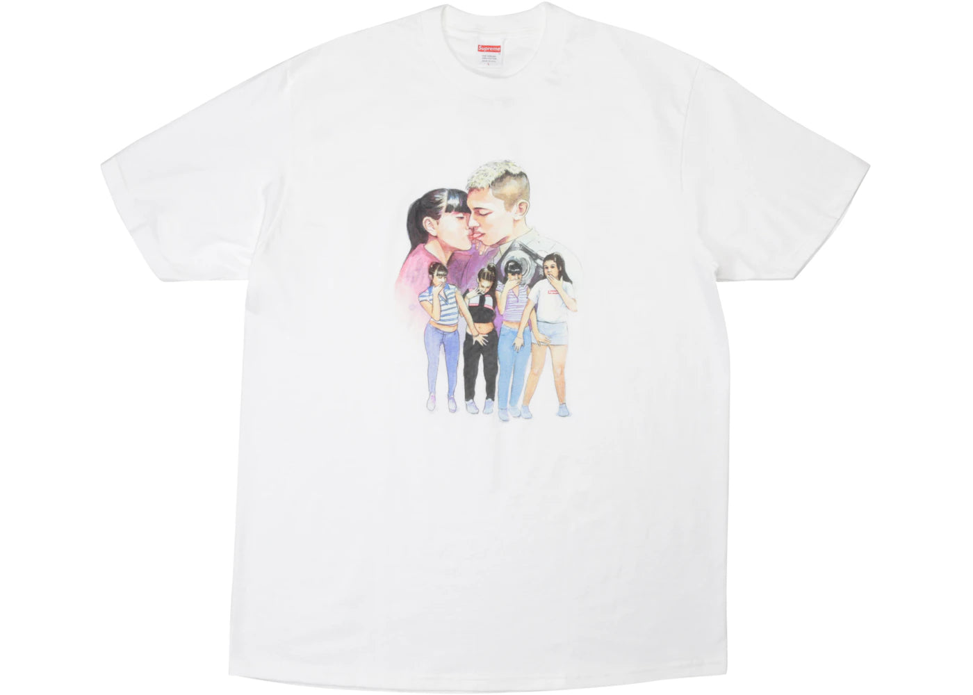 Supreme Kiss Tee White