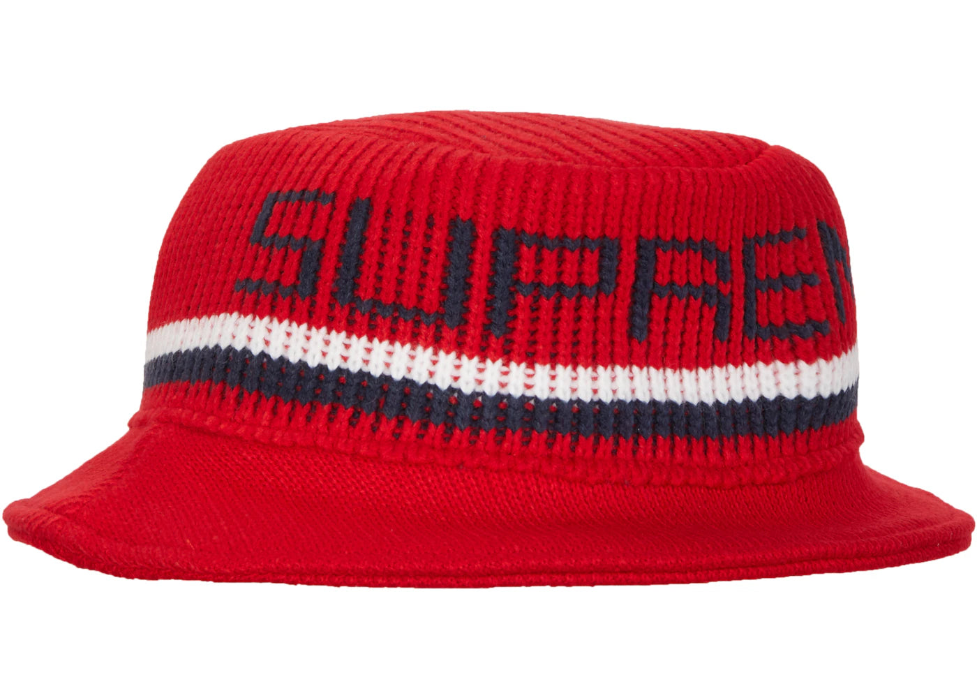 Supreme Knit Logo Crusher Red