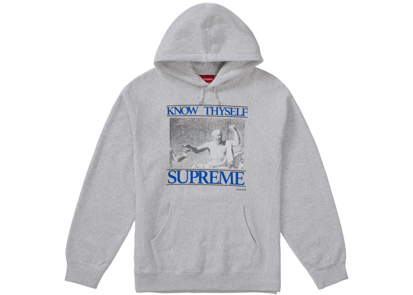 Supreme Know Thyself Hooded Sweatshirt Ash Grey