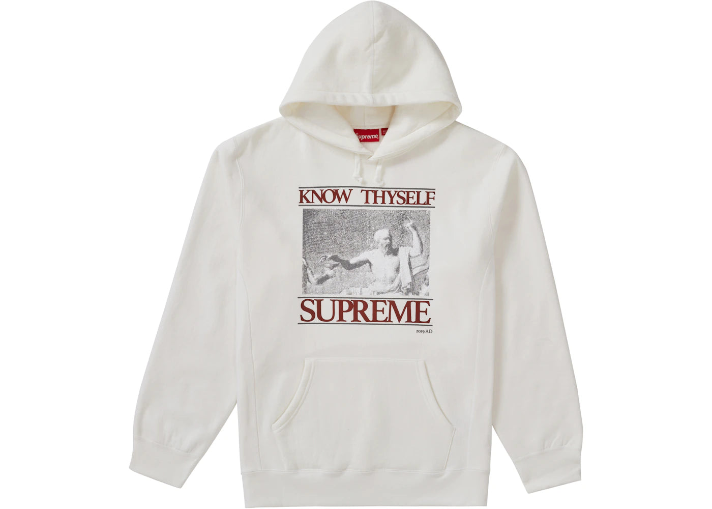 Supreme Know Thyself Hooded Sweatshirt White