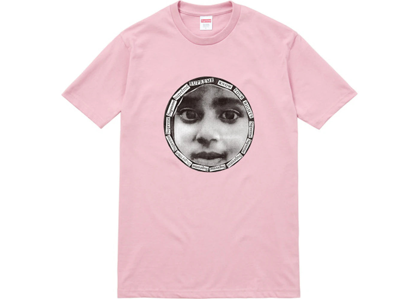 Supreme Know Your Rights Tee Dusty Pink