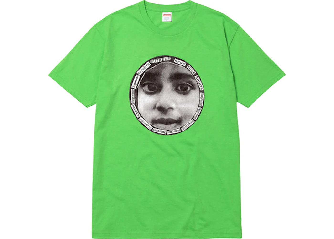 Supreme Know Your Rights Tee Lime