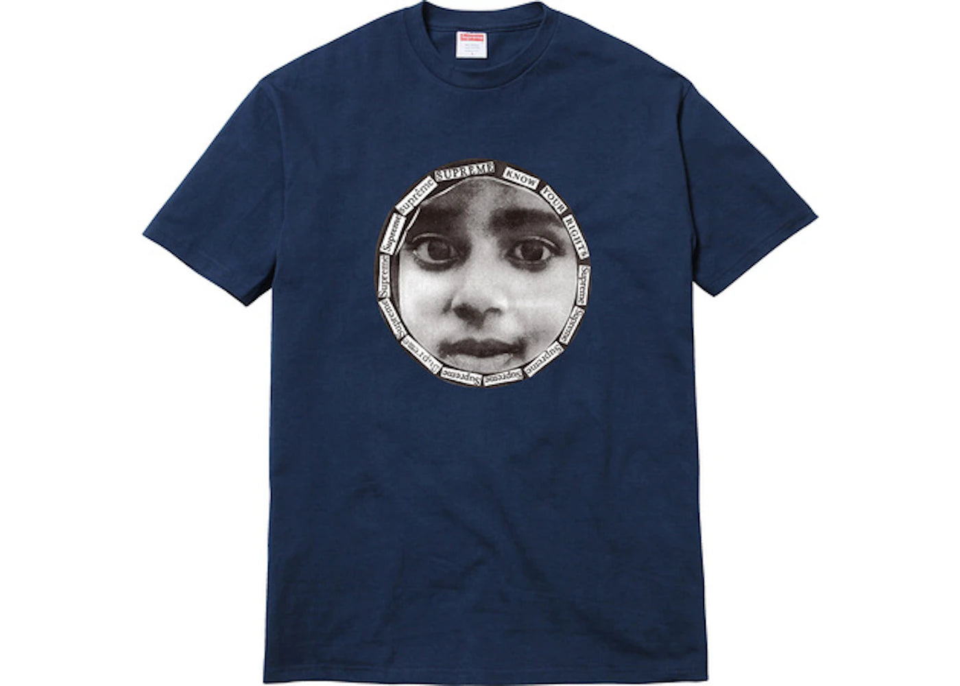 Supreme Know Your Rights Tee Navy