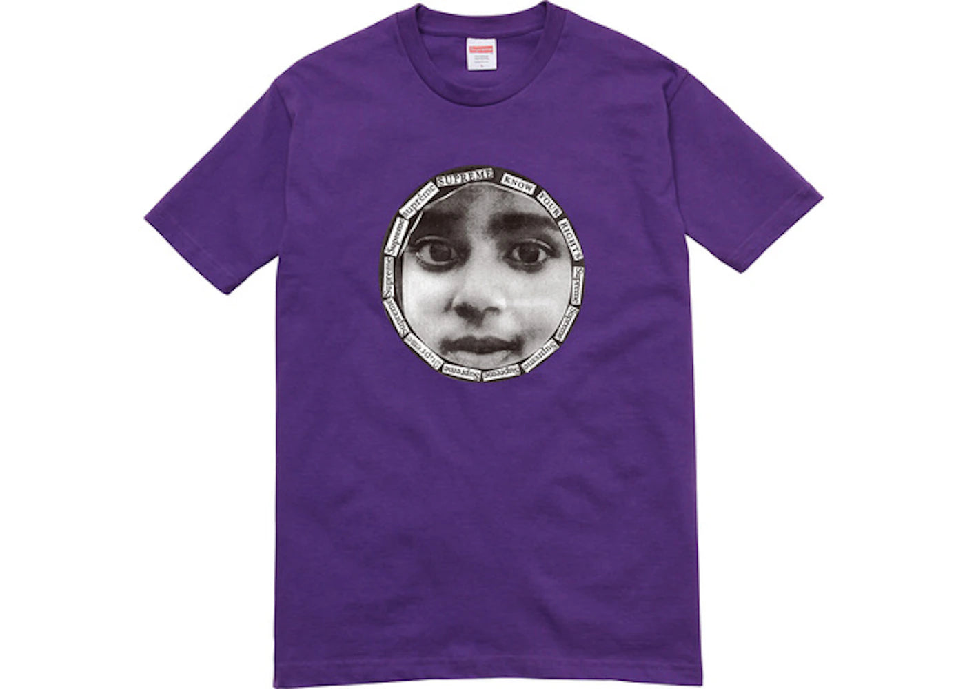 Supreme Know Your Rights Tee Purple
