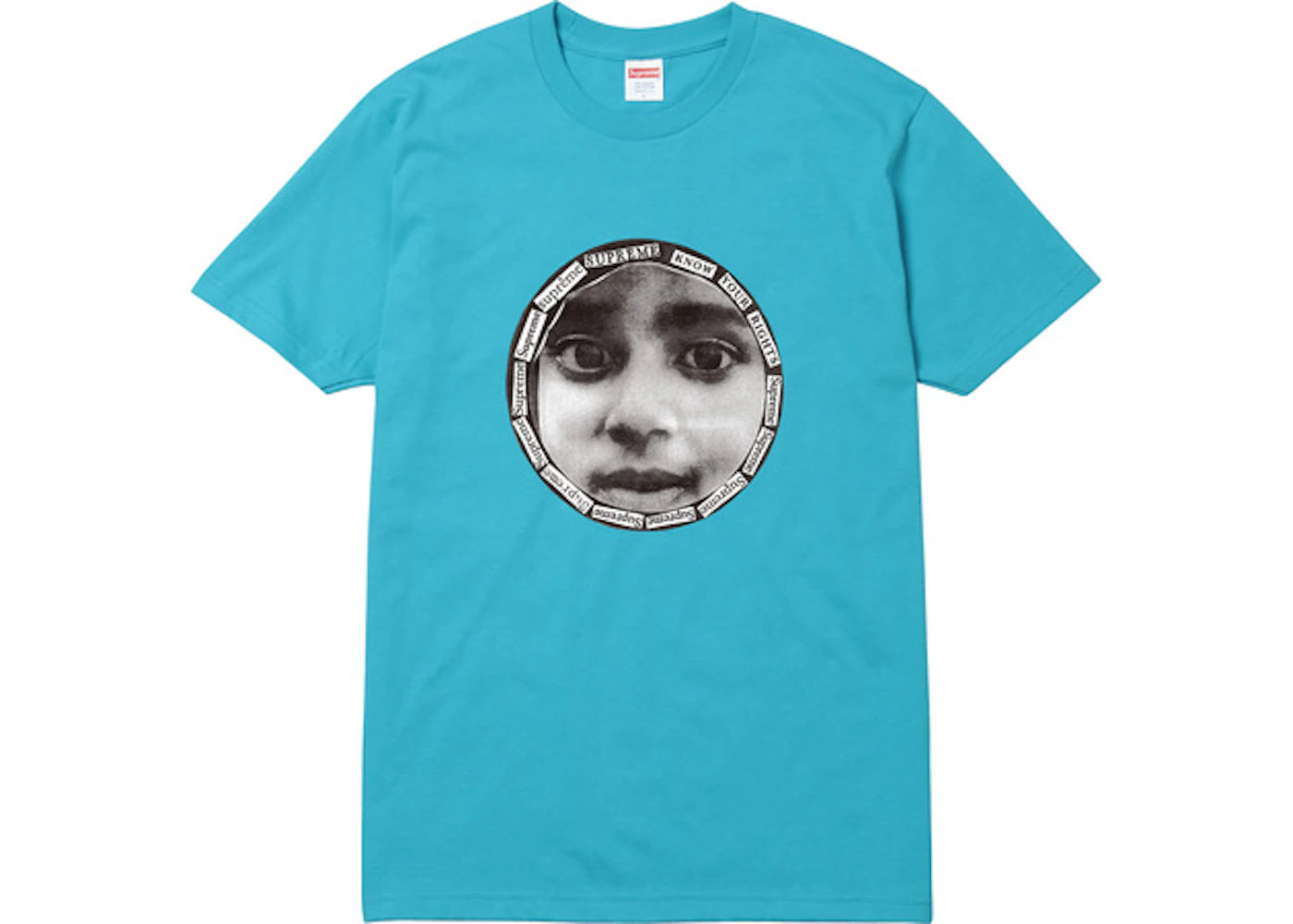 Supreme Know Your Rights Tee Teal