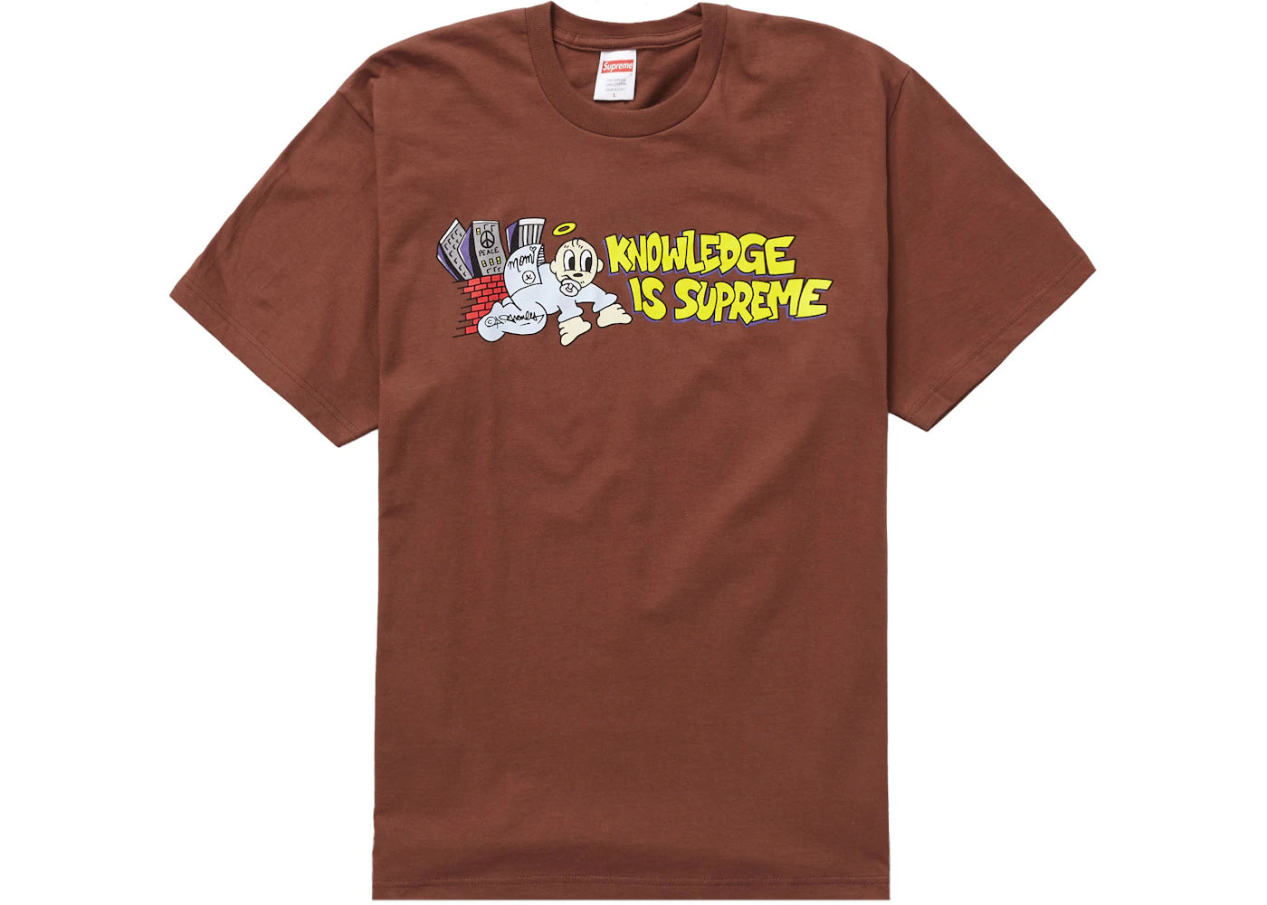 Supreme Knowledge Tee Brown