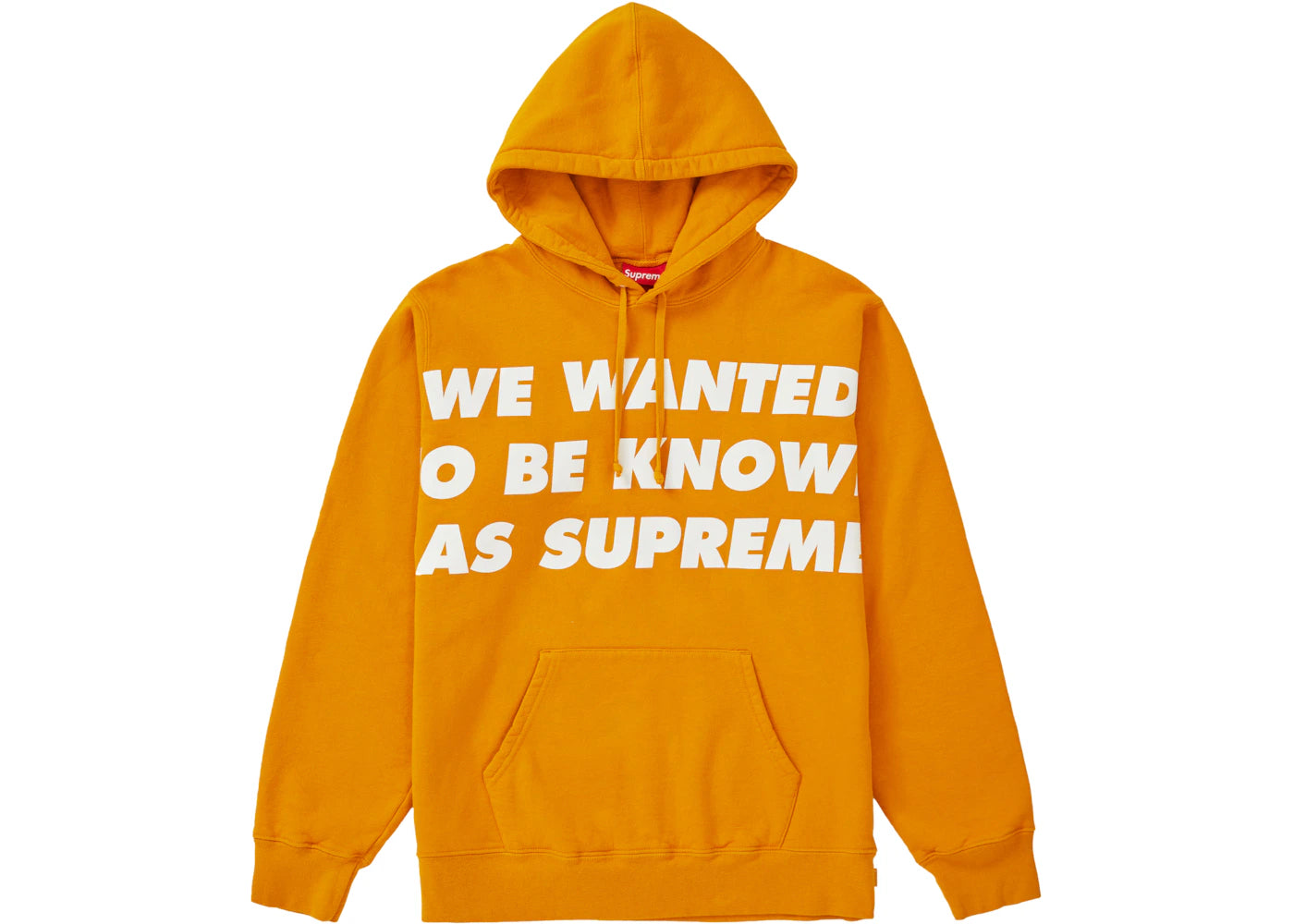 Supreme Known As Hooded Sweatshirt Gold