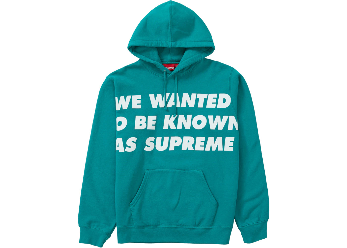 Supreme Known As Hooded Sweatshirt Dark Aqua