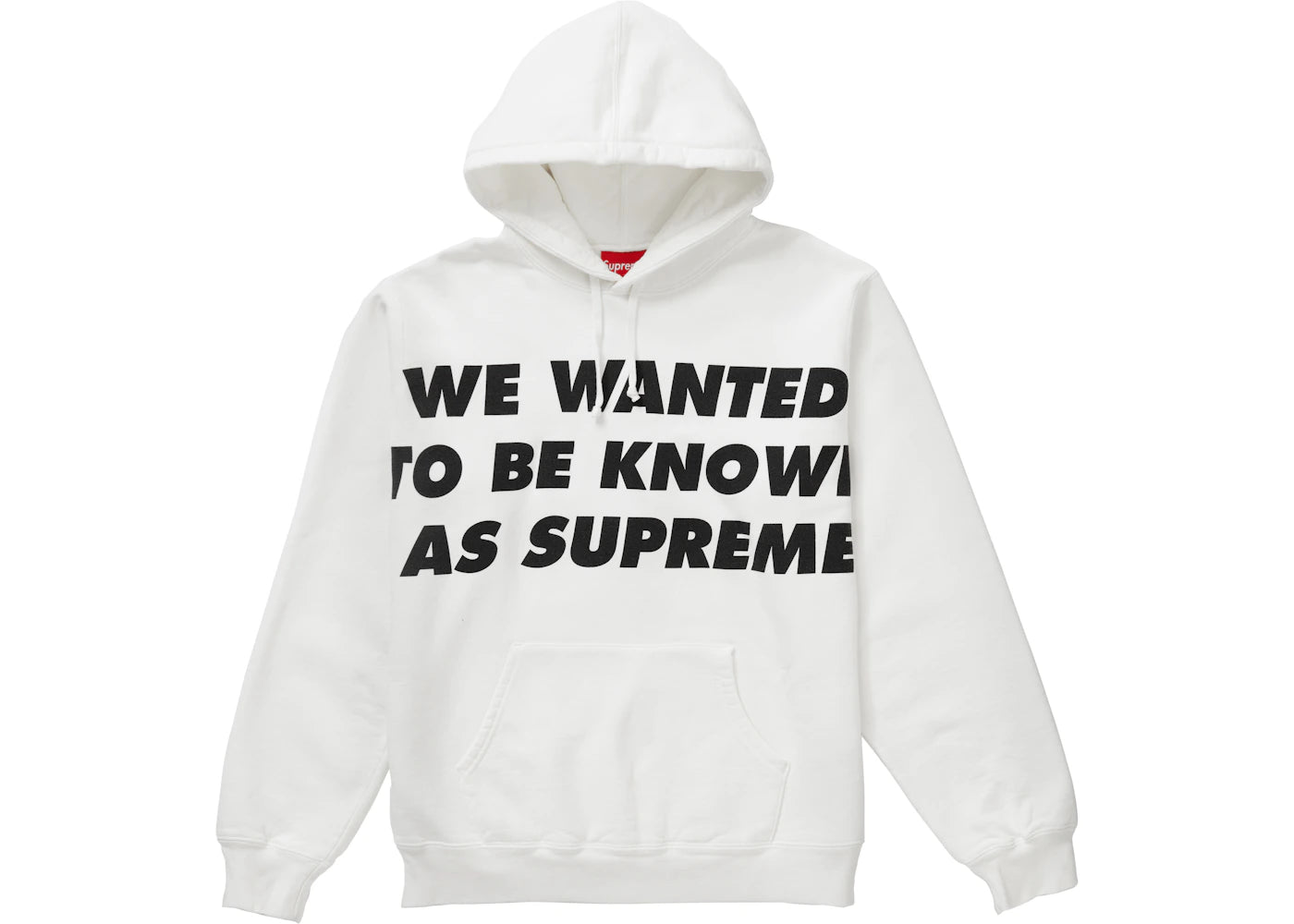 Supreme Known As Hooded Sweatshirt White