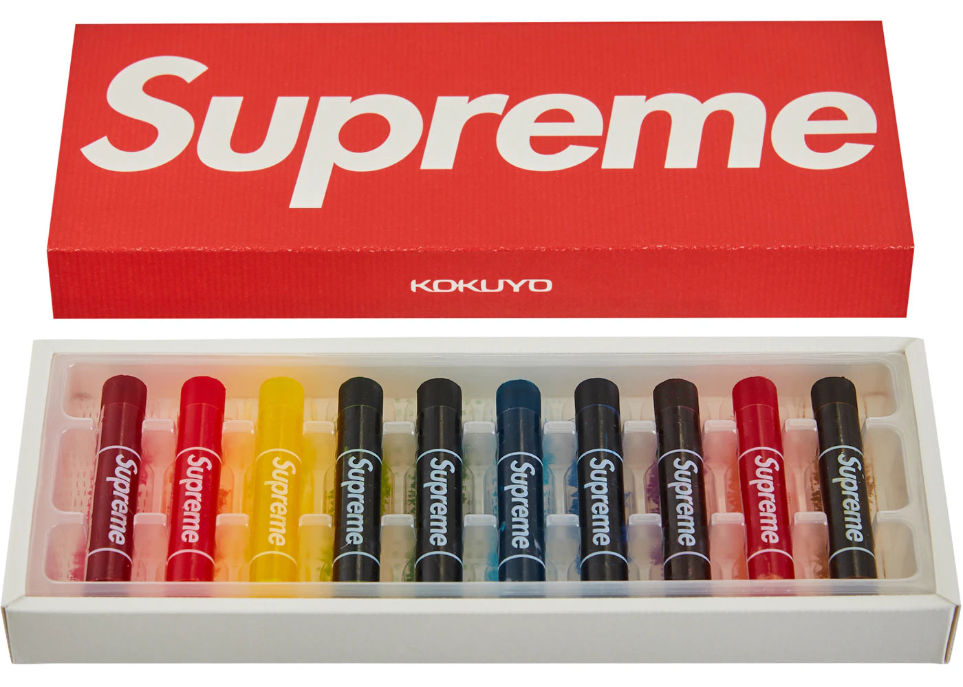 Supreme Kokuyo Translucent Crayons (Pack of 10) Multicolor