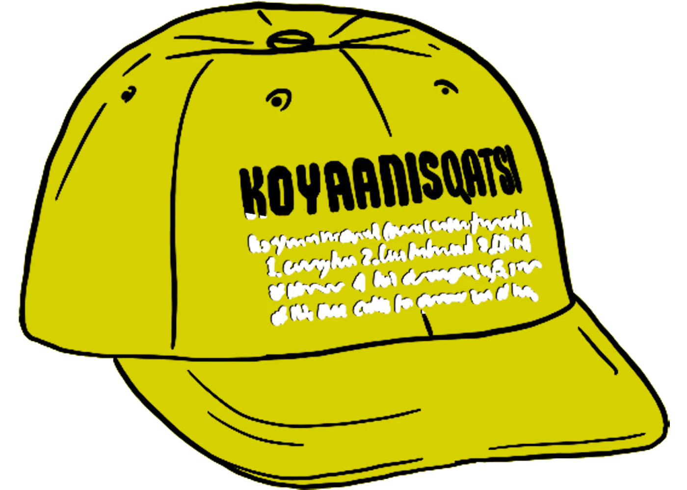 Supreme Koyaanisqatsi 6-Panel Lime