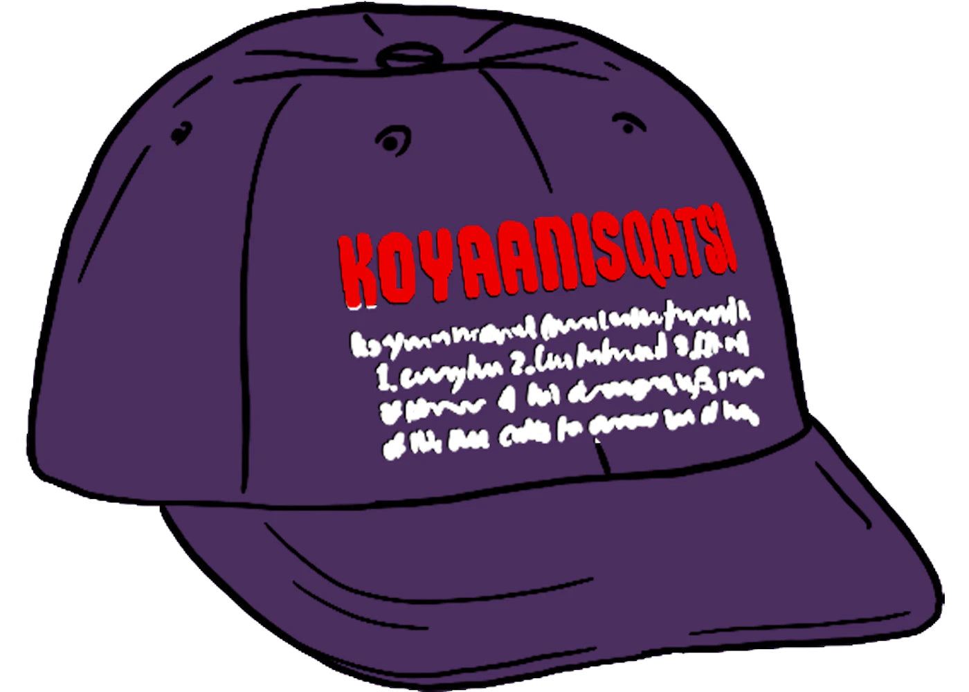 Supreme Koyaanisqatsi 6-Panel Purple