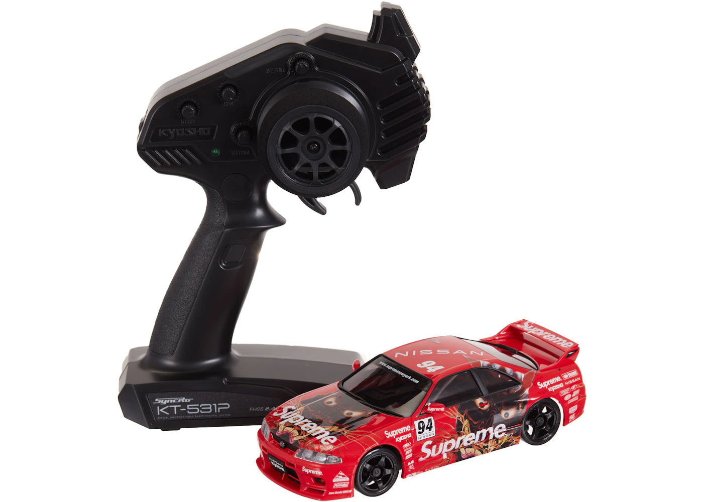 Supreme Kyosho Mini-Z Nissan Skyline Nismo R33 RC Readyset Red