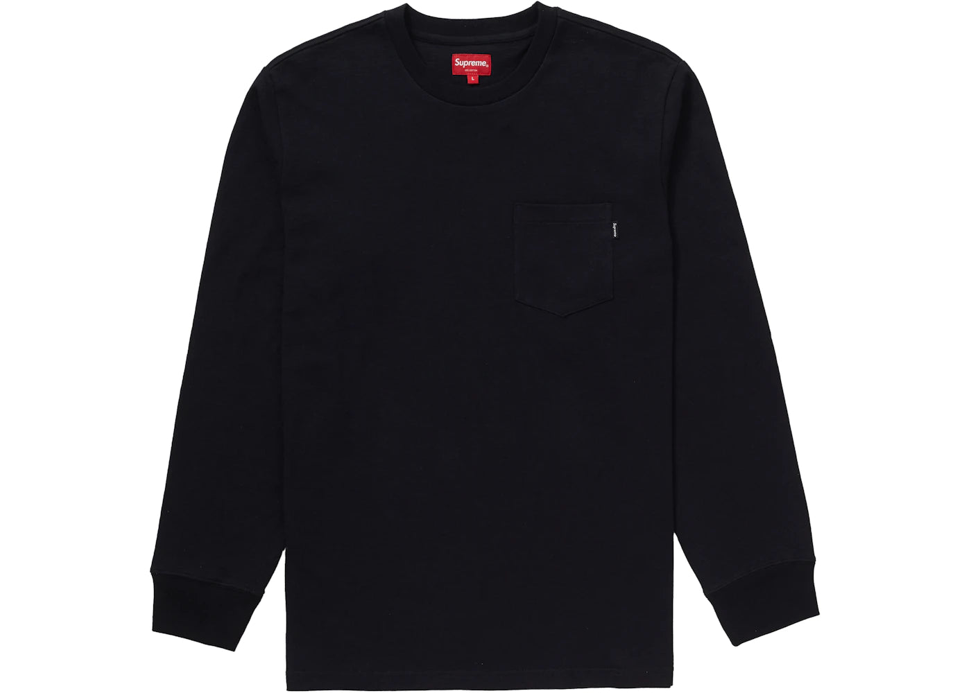 Supreme L/S Pocket Tee Black