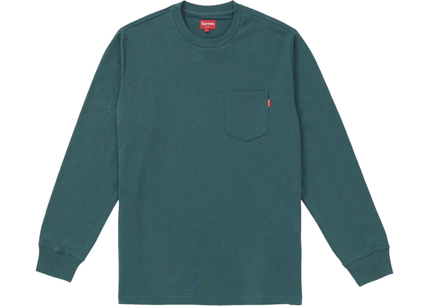 Supreme L/S Pocket Tee (FW18) Dark Teal