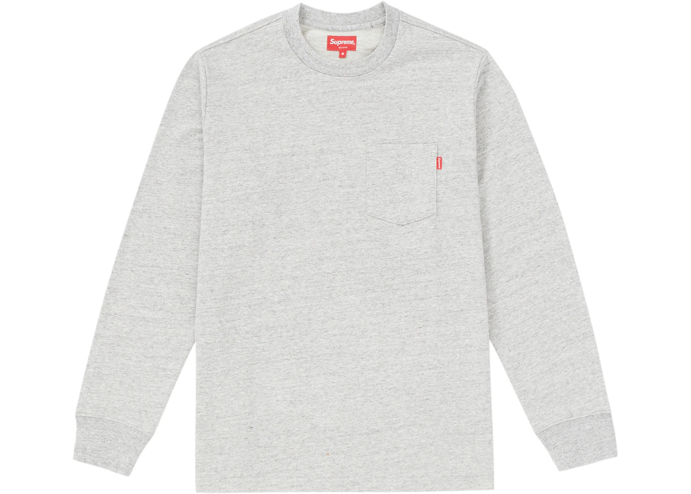 Supreme L/S Pocket Tee (FW18) Heather Grey