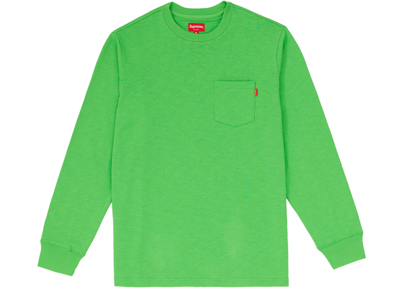 Supreme L/S Pocket Tee (FW18) Lime