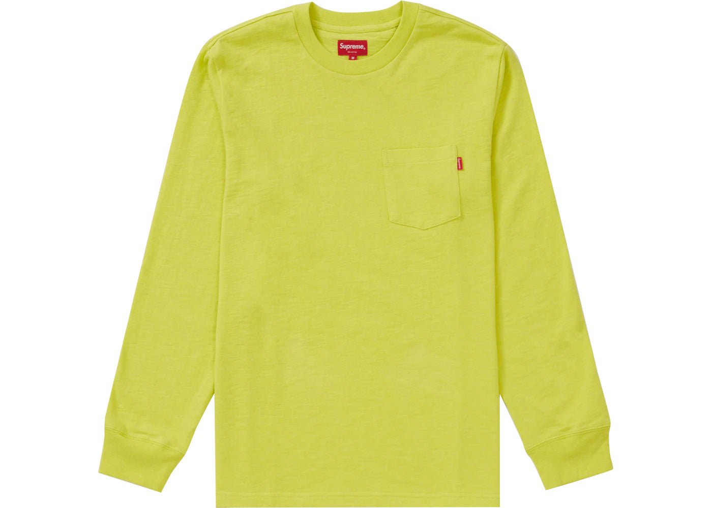 Supreme L/S Pocket Tee Heather Lime