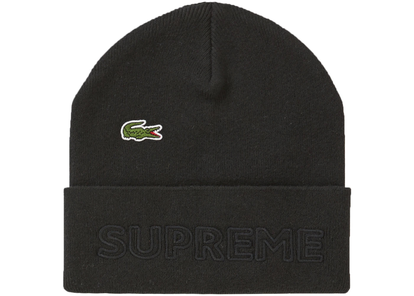 Supreme LACOSTE Beanie Black