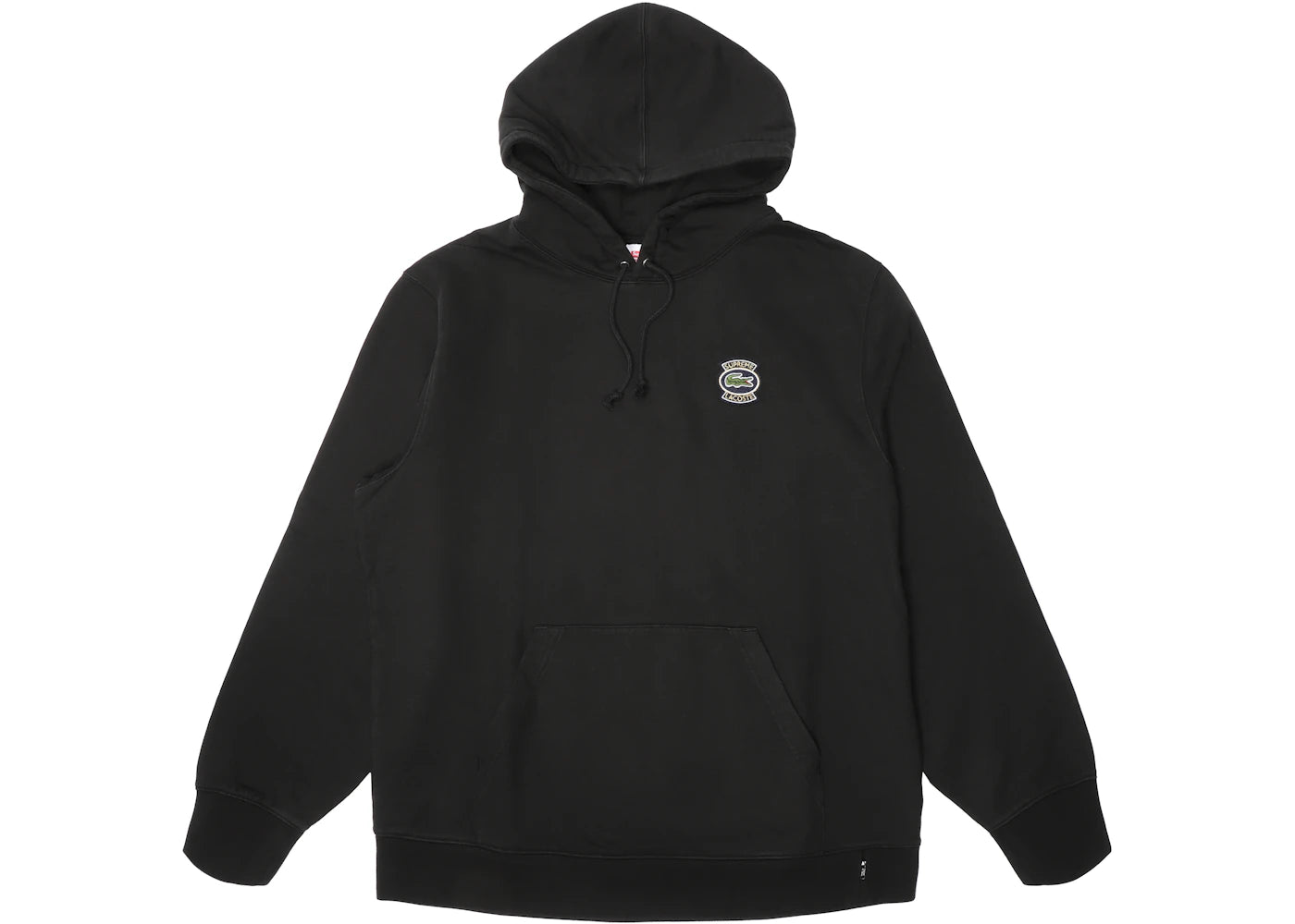 Supreme LACOSTE Hooded Sweatshirt Black