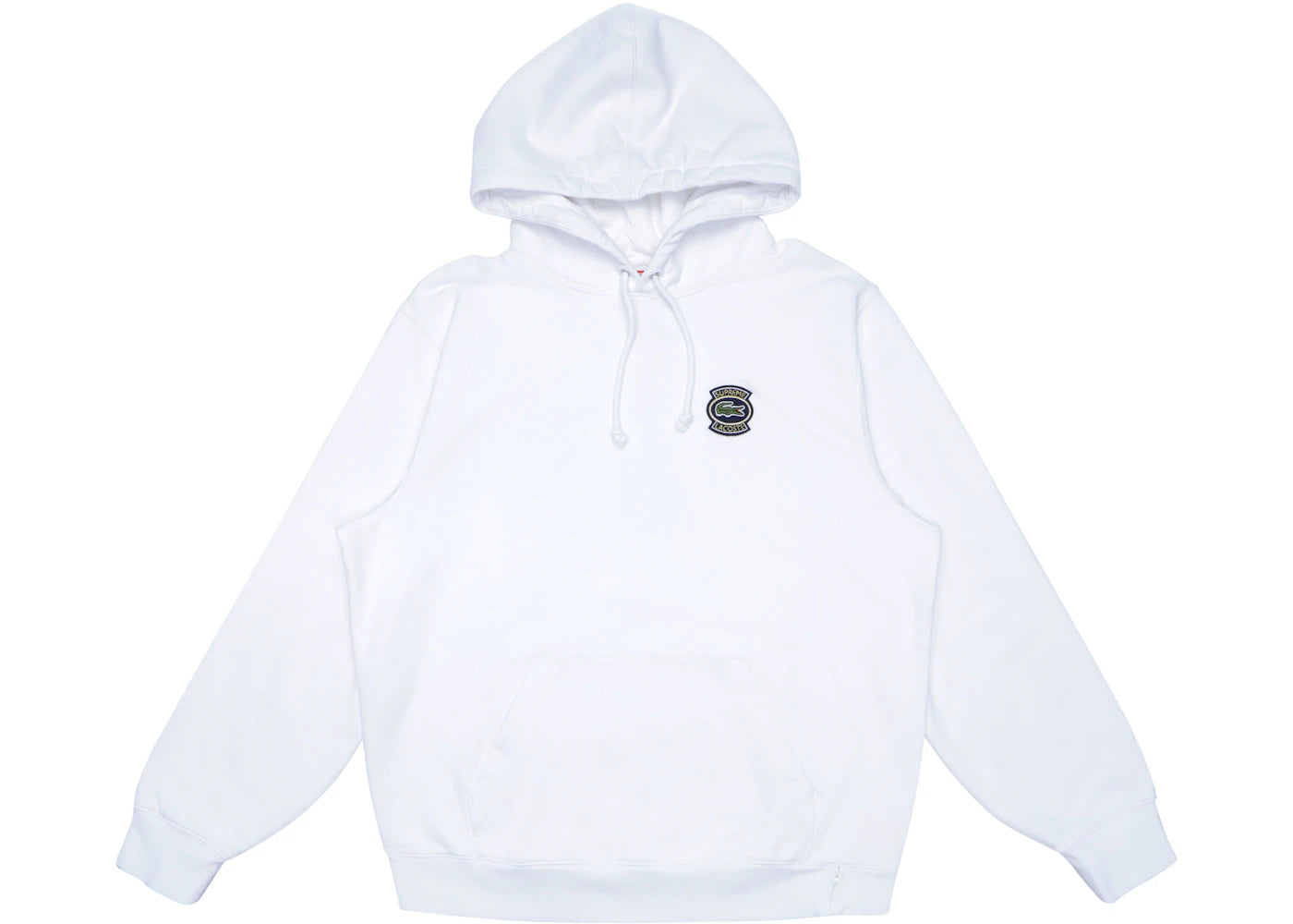 Supreme LACOSTE Hooded Sweatshirt White