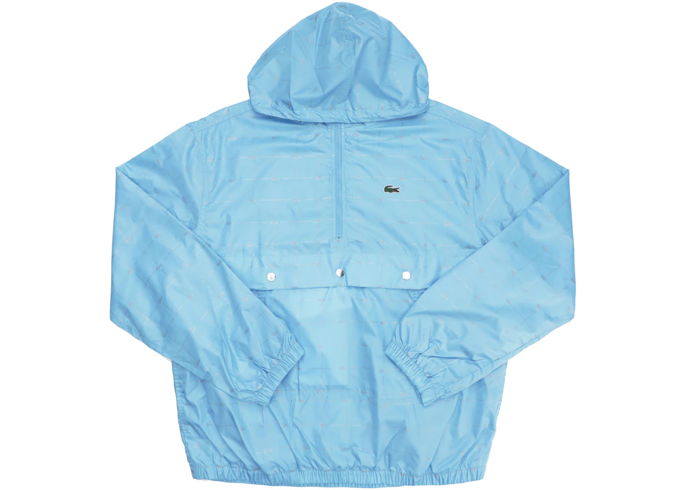 Supreme LACOSTE Reflective Grid Nylon Anorak Blue