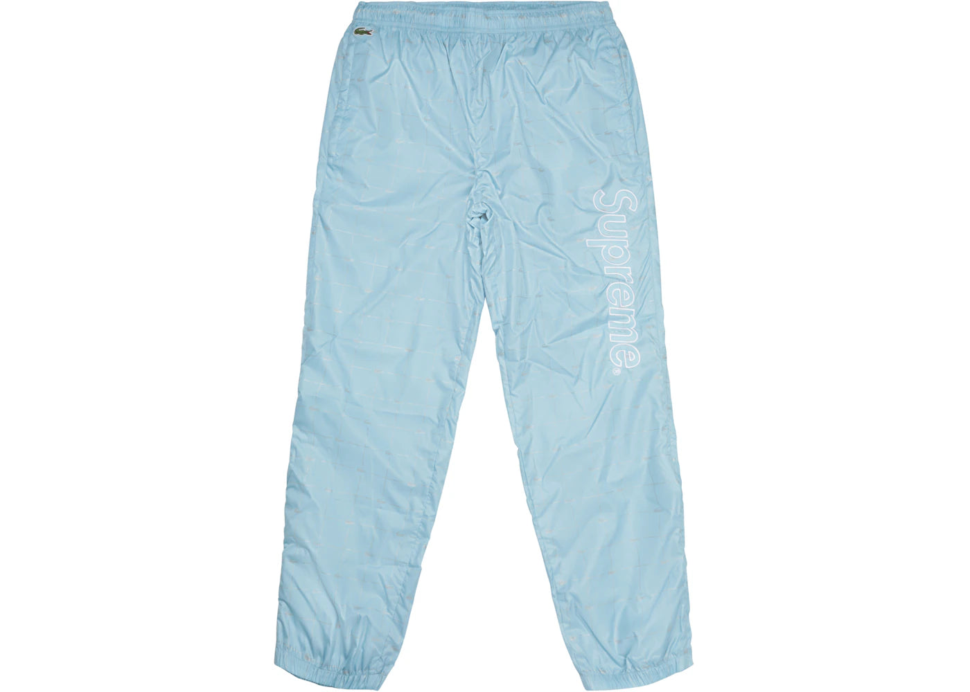 Supreme LACOSTE Reflective Grid Nylon Track Pant Blue