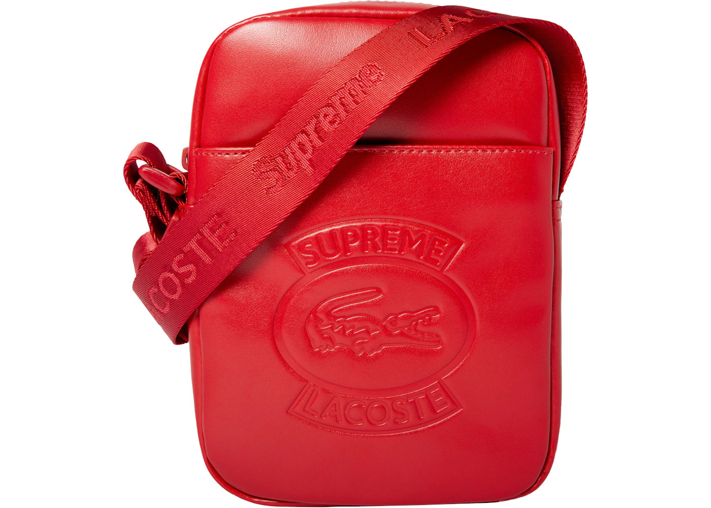 Supreme LACOSTE Shoulder Bag Red