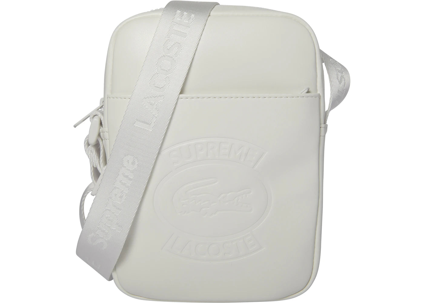 Supreme LACOSTE Shoulder Bag White