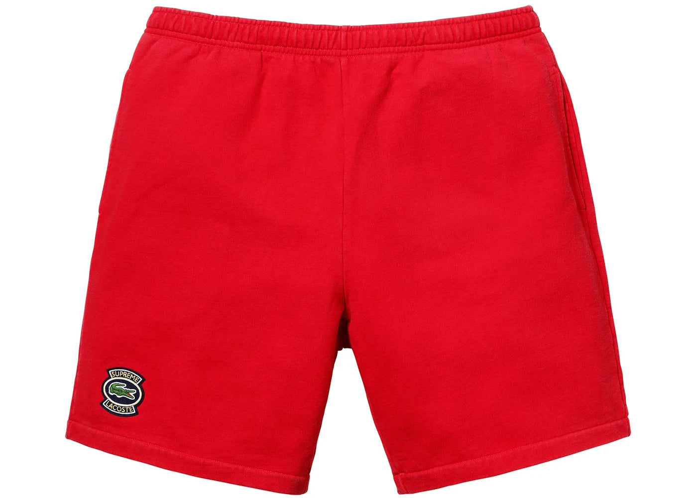 Supreme LACOSTE Sweatshort Red