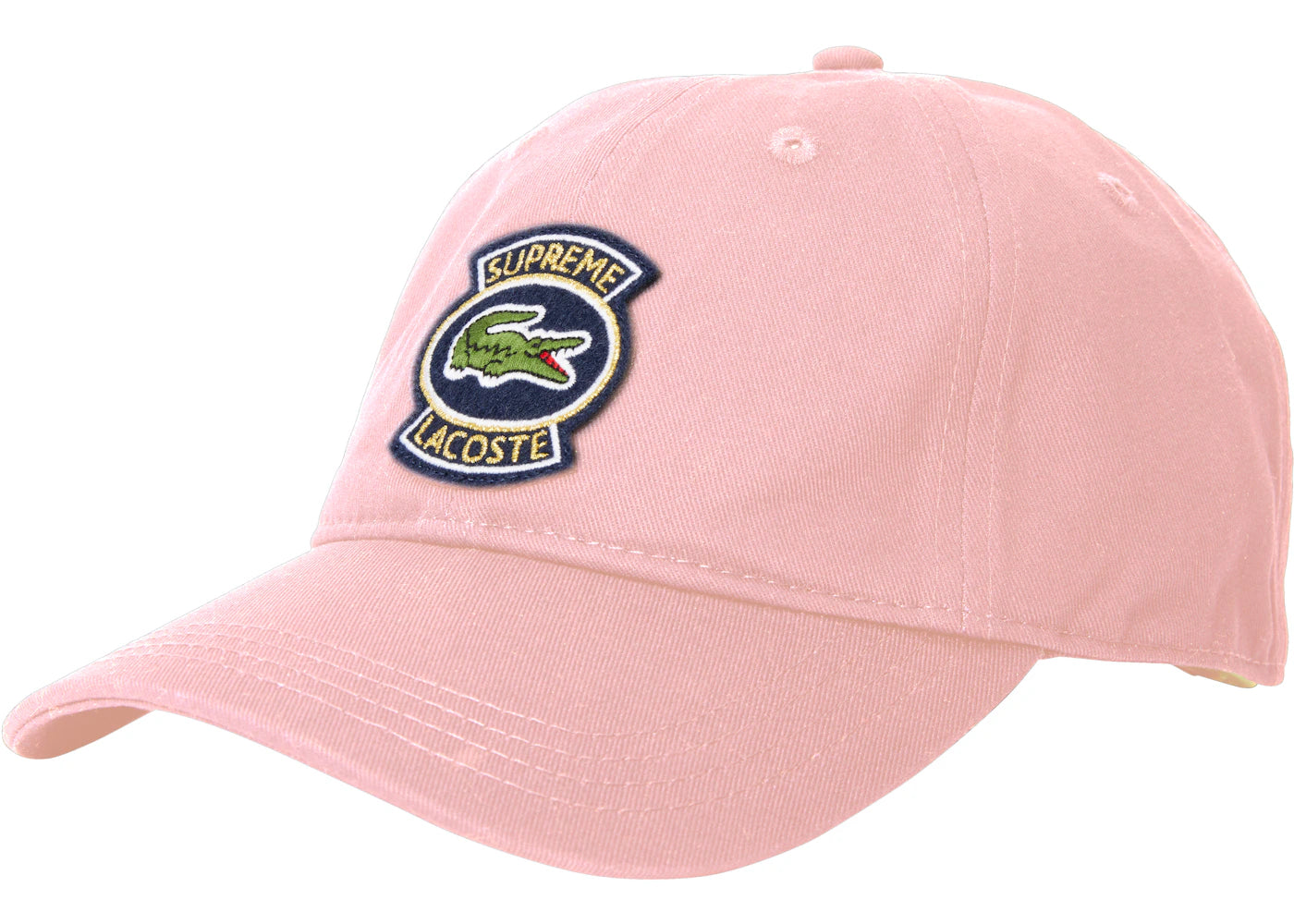 Supreme LACOSTE Twill 6-Panel Pink