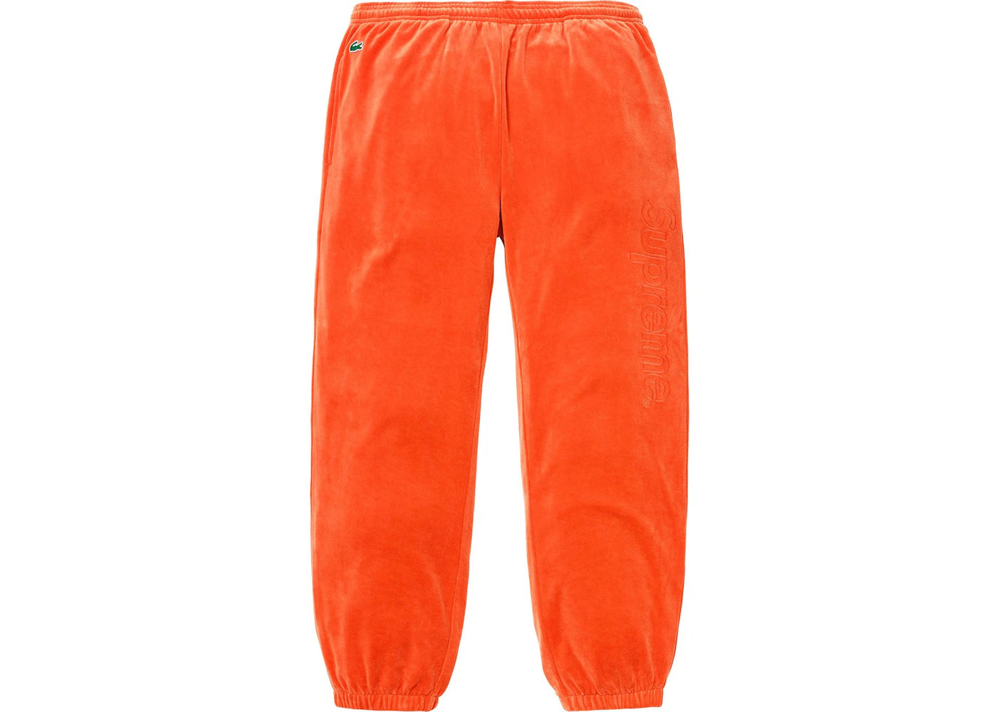 Supreme LACOSTE Velour Track Pant Orange