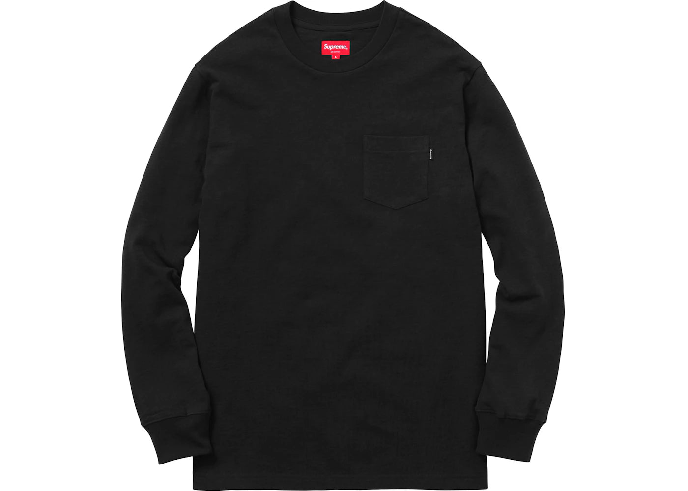 Supreme L/S Pocket Tee Black