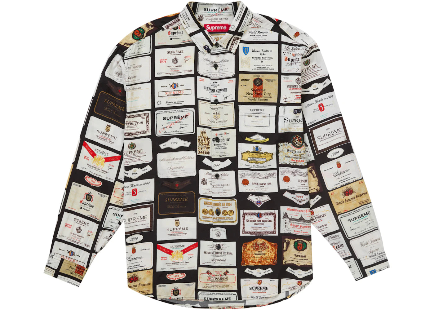 Supreme Label Shirt Black