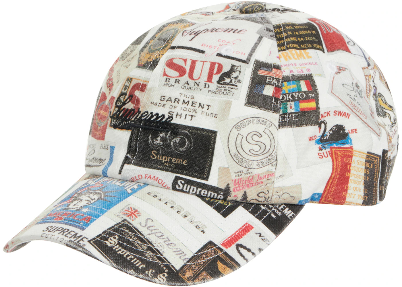 Supreme Labels 6-Panel White