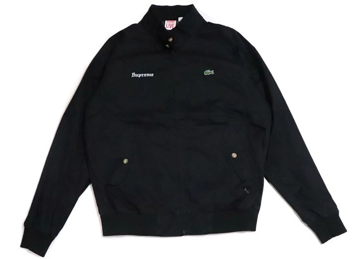 Supreme Lacoste Harrington Jacket Black