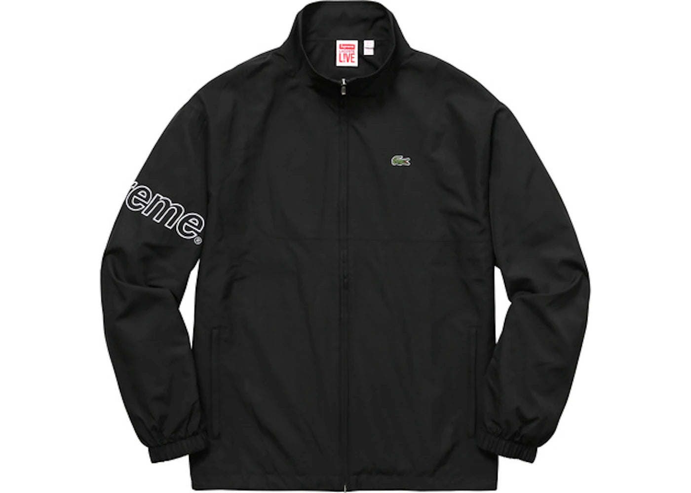 Supreme Lacoste Track Jacket Black