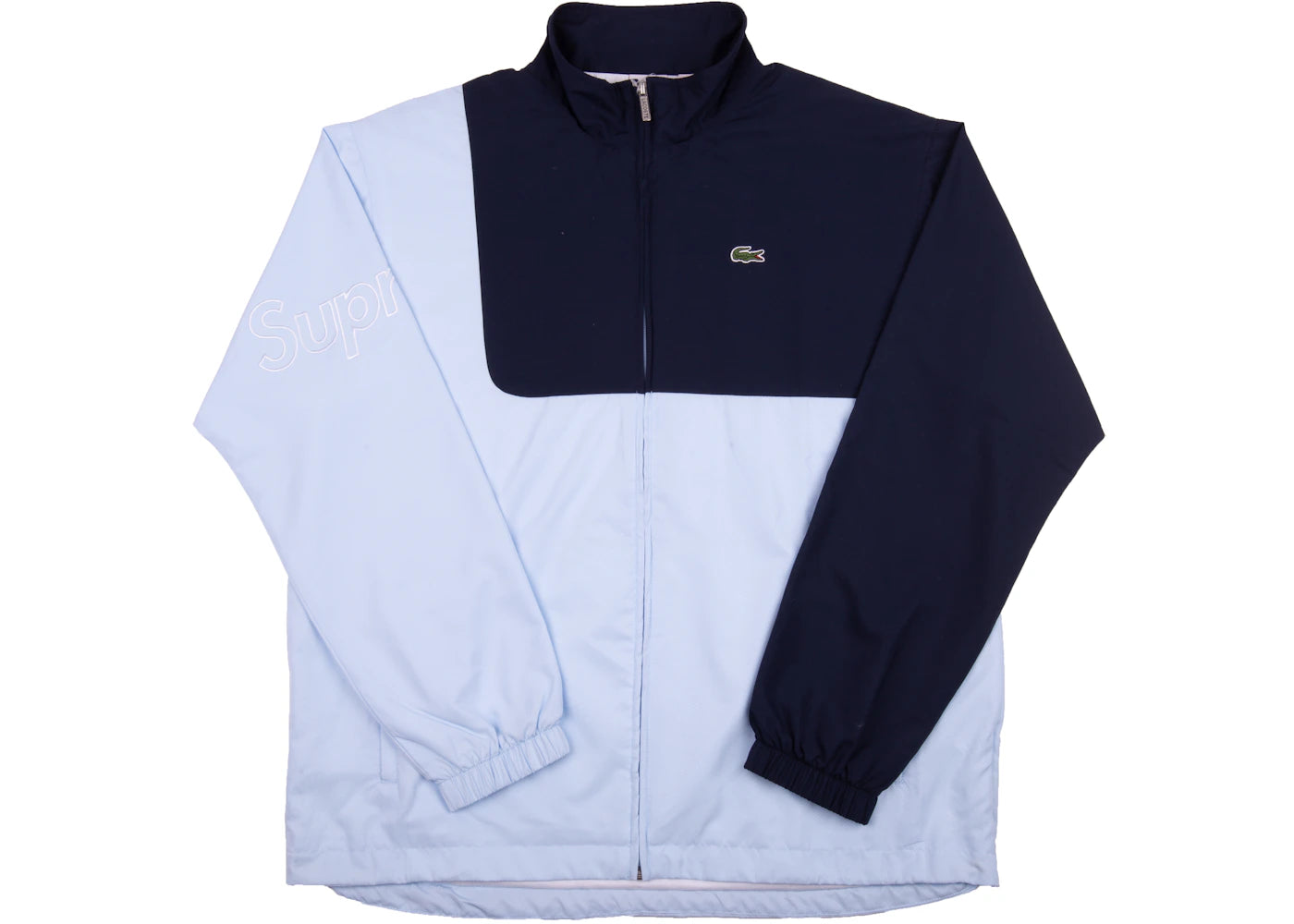 Supreme Lacoste Track Jacket Light Blue