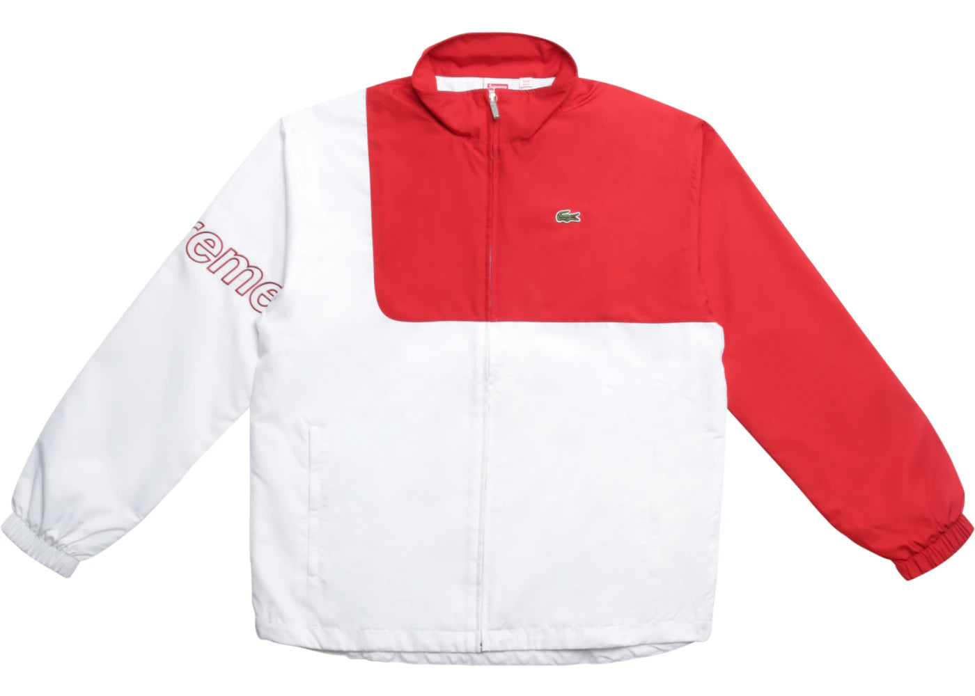 Supreme Lacoste Track Jacket Red