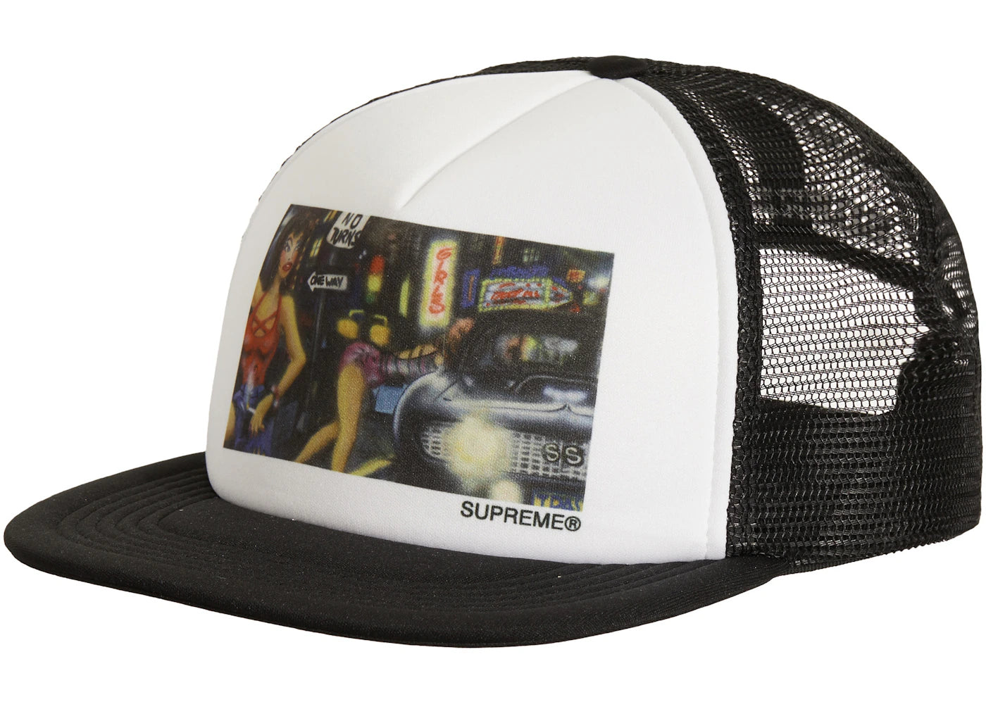 Supreme Lady Pink Mesh Back 5-Panel Black