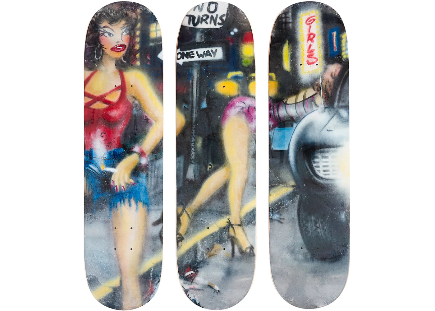 Supreme Lady Pink Skateboard Deck Set