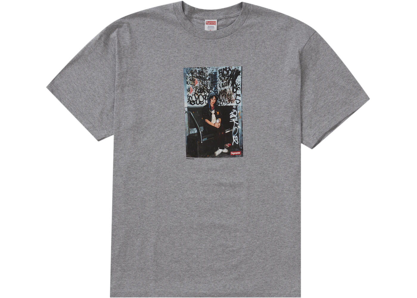 Supreme Lady Pink Tee Heather Grey