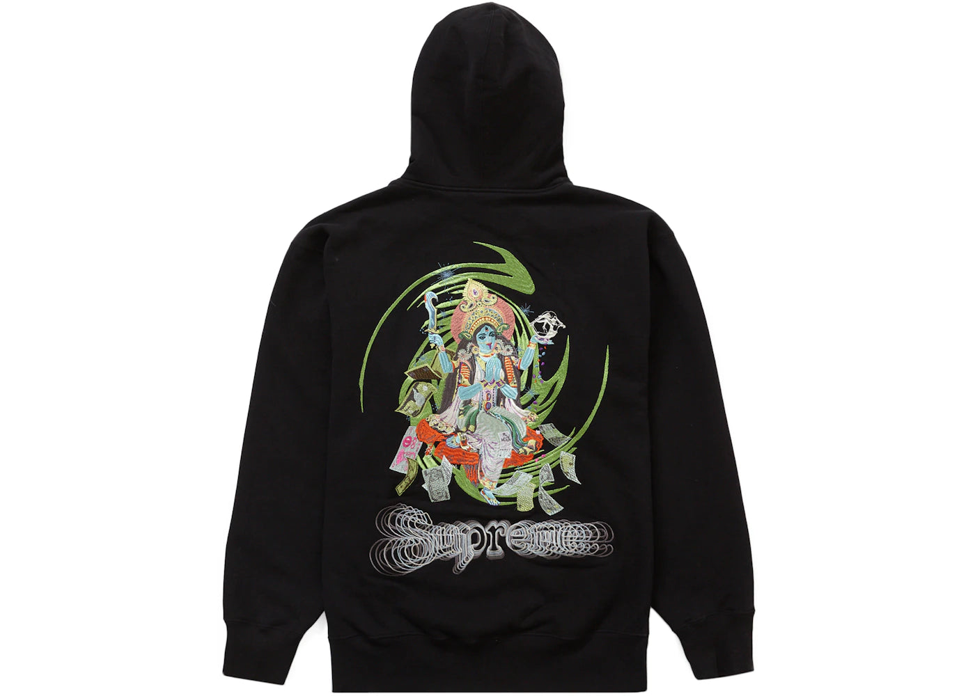 Supreme Lakshmi Zip Up Hooded Sweatshirt Black