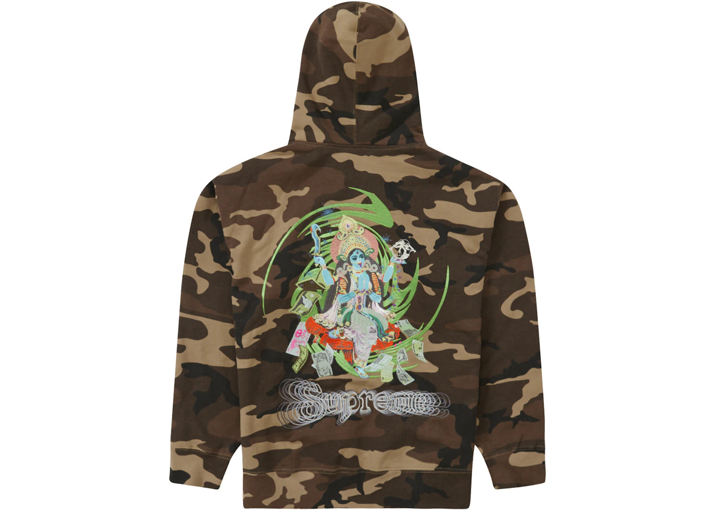 Supreme Lakshmi Zip Up Hooded Sweatshirt Brown Camo